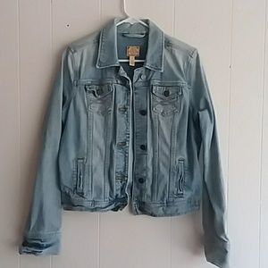 Ambercrombie & Fitch distressed jean jacket.